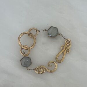 Neiman Marcus Gold and Gray Bracelet